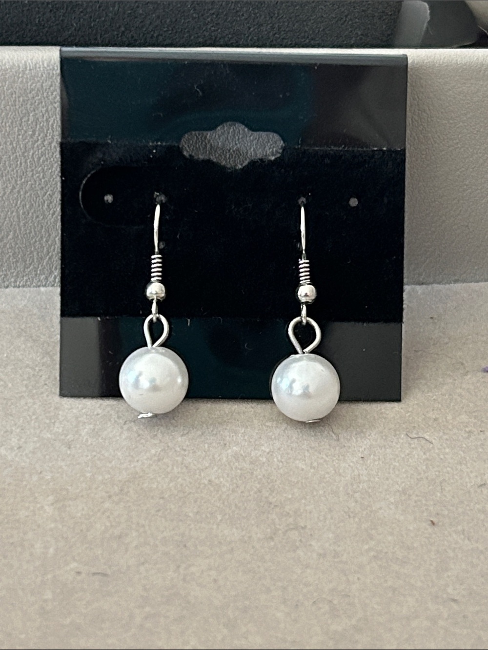 Classic White Pearl Drop Earrings - Women Jewelry